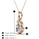 3 - Caron 6.50 mm Round Lab Grown Diamond Solitaire Love Knot Pendant Necklace 
