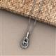 2 - Caron Semi Mount Solitaire Love Knot Pendant Necklace Setting 