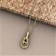 2 - Caron Semi Mount Solitaire Love Knot Pendant Necklace Setting 