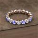 2 - Valerie 3.50 mm Tanzanite and Diamond Eternity Band 