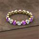 2 - Valerie 3.50 mm Amethyst and Diamond Eternity Band 