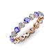3 - Valerie 3.50 mm Tanzanite and Diamond Eternity Band 