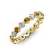 3 - Valerie 3.50 mm Citrine and Diamond Eternity Band 