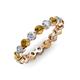 3 - Valerie 3.50 mm Citrine and Diamond Eternity Band 