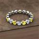 2 - Valerie 3.50 mm Yellow Sapphire and Diamond Eternity Band 