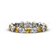 1 - Valerie 3.50 mm Citrine and Diamond Eternity Band 