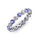 3 - Valerie 3.50 mm Tanzanite and Lab Grown Diamond Eternity Band 