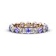 1 - Valerie 3.50 mm Tanzanite and Lab Grown Diamond Eternity Band 
