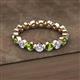 2 - Valerie 3.50 mm Peridot and Lab Grown Diamond Eternity Band 