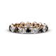1 - Valerie 3.50 mm Black Diamond and Lab Grown Diamond Eternity Band 