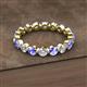 2 - Valerie 3.50 mm Tanzanite and Lab Grown Diamond Eternity Band 