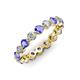 3 - Valerie 3.50 mm Tanzanite and Lab Grown Diamond Eternity Band 