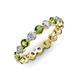 3 - Valerie 3.50 mm Peridot and Lab Grown Diamond Eternity Band 