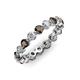 3 - Valerie 3.50 mm Smoky Quartz and Lab Grown Diamond Eternity Band 