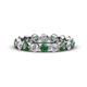 1 - Valerie 3.50 mm Lab Created Alexandrite and Lab Grown Diamond Eternity Band 