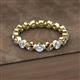 2 - Valerie 3.50 mm Smoky Quartz and Forever Brilliant Moissanite Eternity Band 