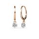 1 - Calla Diamond (4mm) Solitaire Dangling Earrings 