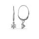 1 - Calla Forever Brilliant Moissanite (4mm) Solitaire Dangling Earrings 