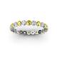 2 - Valerie 3.00 mm Yellow Sapphire and Forever Brilliant Moissanite Eternity Band 