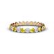 1 - Valerie 3.00 mm Yellow Sapphire and Forever Brilliant Moissanite Eternity Band 