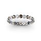2 - Valerie 3.00 mm Smoky Quartz and Forever Brilliant Moissanite Eternity Band 