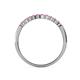 5 - Clara 2.40 mm Pink Sapphire 10 Stone Wedding Band 