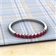 2 - Clara 2.40 mm Ruby 10 Stone Wedding Band 