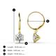 3 - Calla Diamond (5mm) Solitaire Dangling Earrings 