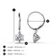 3 - Calla Diamond (5mm) Solitaire Dangling Earrings 