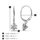 3 - Calla Forever Brilliant Moissanite (5mm) Solitaire Dangling Earrings 