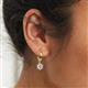 4 - Calla Lab Grown Diamond (5mm) Solitaire Dangling Earrings 
