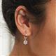 4 - Calla Diamond (5mm) Solitaire Dangling Earrings 
