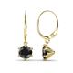 1 - Calla Black Diamond (6mm) Solitaire Dangling Earrings 