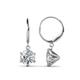 1 - Calla Lab Grown Diamond (6.5mm) Solitaire Dangling Earrings 