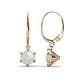 1 - Calla Opal (6mm) Solitaire Dangling Earrings 