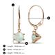 2 - Calla Opal (6mm) Solitaire Dangling Earrings 