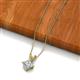 2 - Jassiel 6.00 mm Princess Cut Forever Brilliant Moissanite Double Bail Solitaire Pendant Necklace 