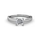 1 - Annora Princess Cut Forever Brilliant Moissanite Solitaire Engagement Ring 