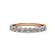 3 - Clara 3.00 mm Forever One Moissanite 10 Stone Wedding Band 