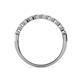 5 - Clara 3.00 mm Forever One Moissanite 10 Stone Wedding Band 