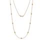 1 - Adia (9 Stn/2.3mm) Peridot on Cable Necklace 