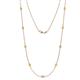 1 - Adia (9 Stn/2.3mm) Yellow Sapphire on Cable Necklace 