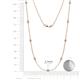 2 - Adia (9 Stn/2.3mm) Lab Grown Diamond on Cable Necklace 