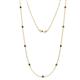 1 - Adia (9 Stn/3mm) Black Diamond on Cable Necklace 