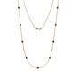 1 - Adia (9 Stn/3.4mm) Black Diamond on Cable Necklace 