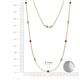 2 - Adia (9 Stn/2.7mm) Black and White Diamond on Cable Necklace 