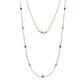 1 - Adia (9 Stn/2.3mm) Lab Grown Diamond and Alexandrite on Cable Necklace 