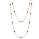1 - Lien (13 Stn/3.4mm) Black Diamond on Cable Necklace 
