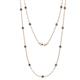 1 - Lien (13 Stn/3.4mm) Blue Diamond on Cable Necklace 