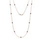 1 - Asta (11 Stn/2.7mm) Ruby on Cable Necklace 